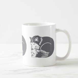 Café Taza Drinkware de los perros esquimales el dormir