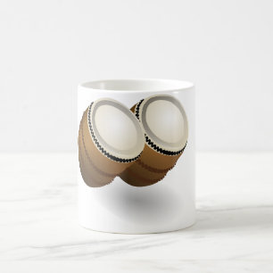 Café Taza dual de los bongos
