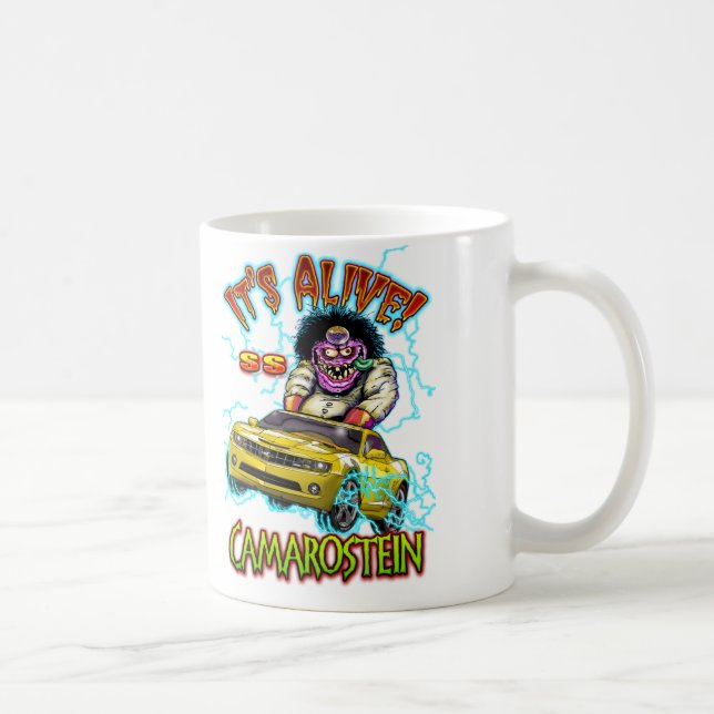 Café Taza echada a un lado doble amarilla de Chevy (Derecha)