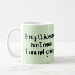 Café Taza echada a un lado doble linda de Chiweenie con
