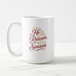 Café Taza Él es la Razón de la Temporada Ambos lados