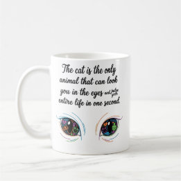 Café Taza "El Juez Gato" — Frase Divertida de Ojos de G