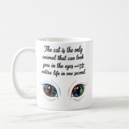 Café Taza "El Juez Gato" — Frase Divertida de Ojos de G