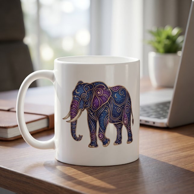 Café Taza Elefante Celestial Línea de Lujo Arte (Subido por el creador)