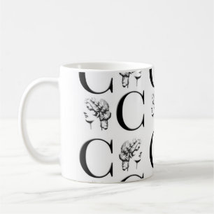 Café Taza elegante de la impresión