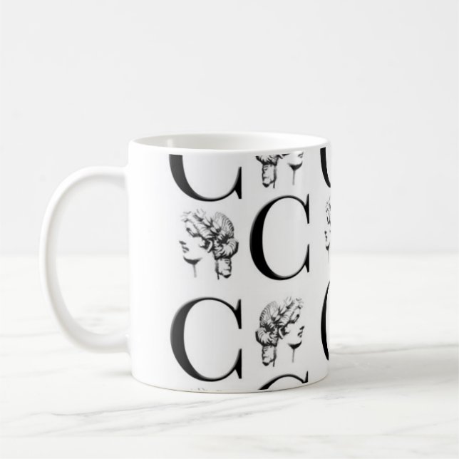 Café Taza elegante de la impresión (Izquierda)