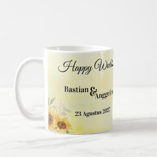 Café Taza elegante para regalo de dama de honor