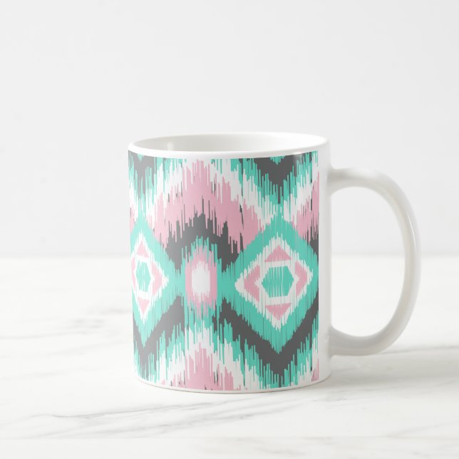 Café Taza en colores pastel de Ikat (Derecha)