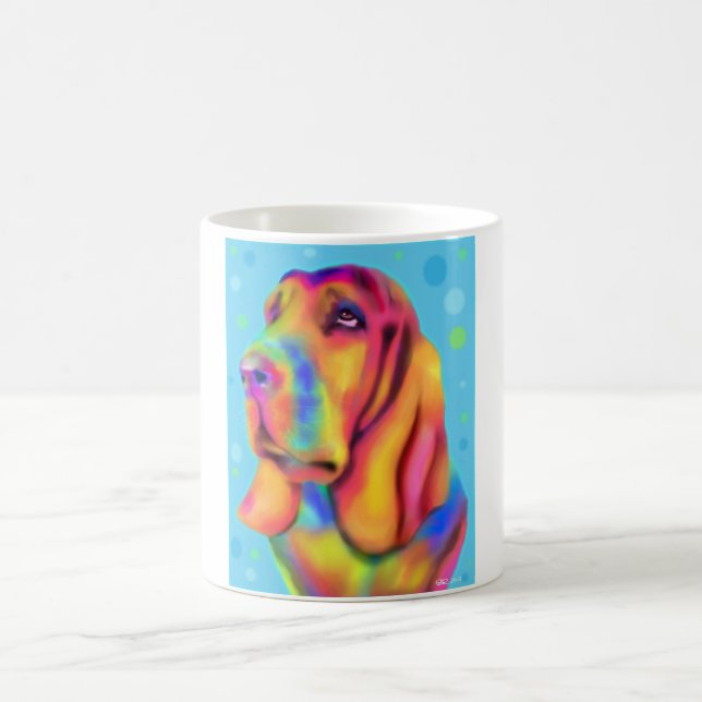 Café Taza enrrollada de Basset Hound (Centro)