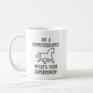 Café Taza equina de la terapia del caballo de