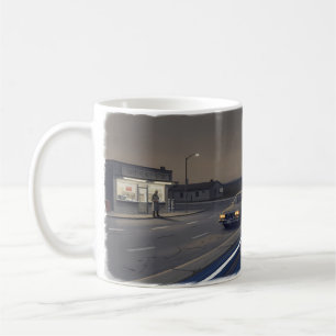 Café Taza Escape de Medianoche en Coche Rápido en Carre
