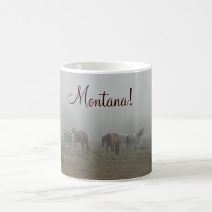 Café Taza escarchada de la niebla de la mañana