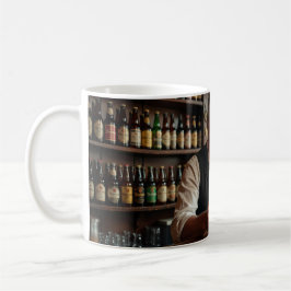 Café Taza Escena de Bienvenida de Cerveza Trapense Belg