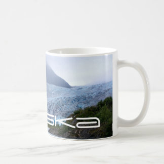 Café Taza escénica de la foto del glaciar de Alaska