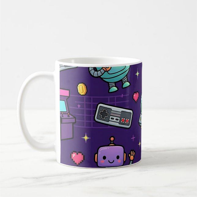 Café Taza espacial de robot retro (Izquierda)