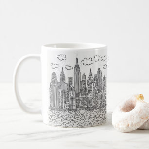 Café taza especial para rascacielos de Manhattan