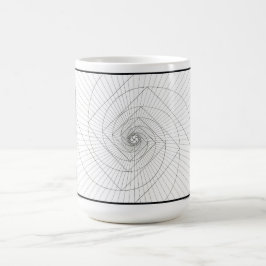 Café Taza espiral de levantamiento de Deosil Fibonacci