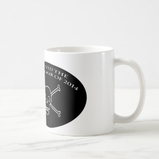 Café Taza esquelética de la guerra