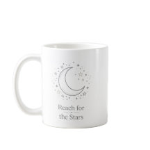 Taza estética de la luna para alcanzar las estrell