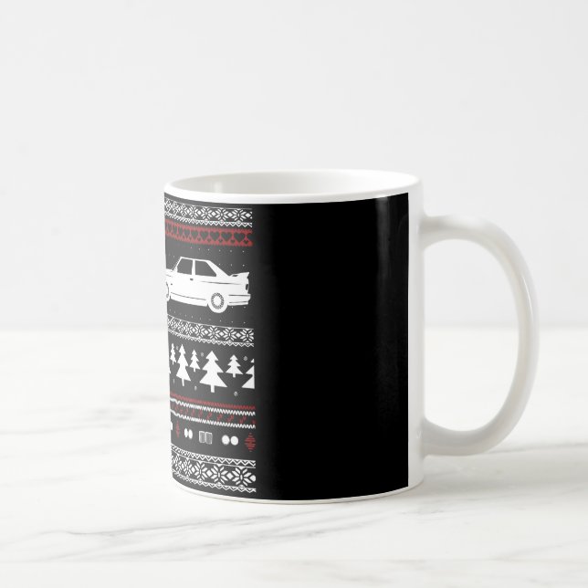 Café Taza europea del coche de deportes del navidad feo (Derecha)