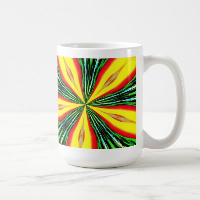 Café Taza exótica de la flor (Derecha)