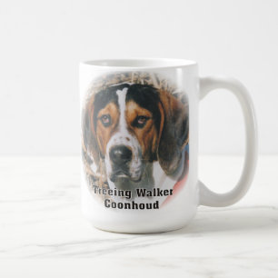 Café Taza expresiva del Coonhound del caminante de