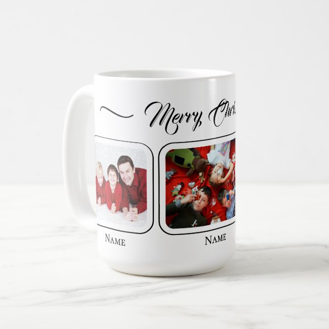Café Taza familiar de Navidad blanca (Anverso izquierdo)