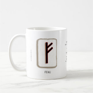 Café Taza Fehu RuneStone de 11 oz.