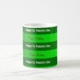 Café Taza Feliz Cumpleaños Día de San Patricio 
