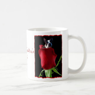Café Taza feliz de Boston Terrier del el día de San
