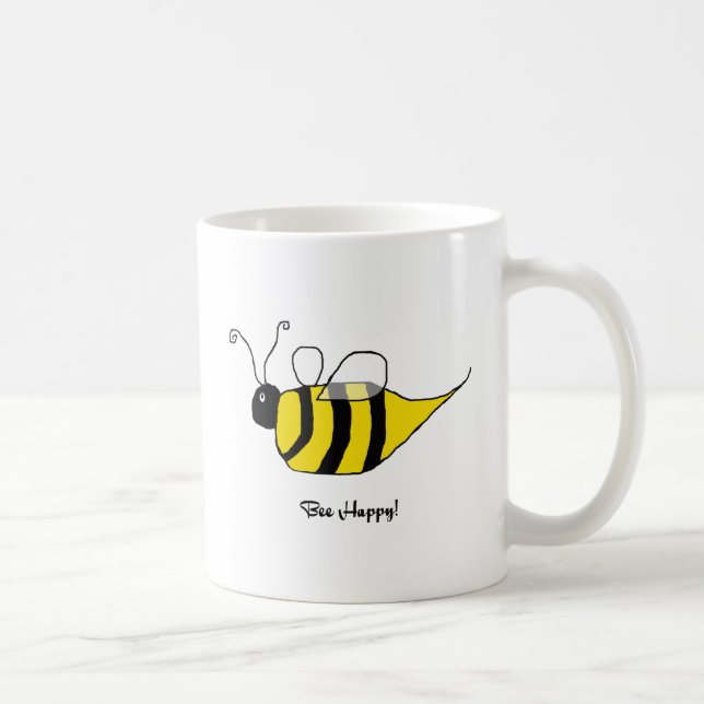 Café Taza feliz de la abeja (Derecha)