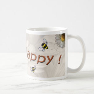 Café Taza feliz de la "abeja"