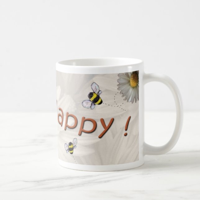 Café Taza feliz de la "abeja" (Derecha)