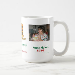 Café Taza feliz de las Felices Navidad del aniversario