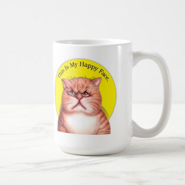 Café Taza feliz de Roosevelt de la cara (Derecha)