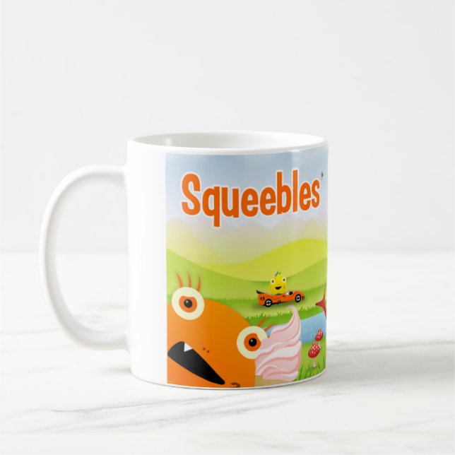 Café Taza "feliz" de Squeebles (Izquierda)