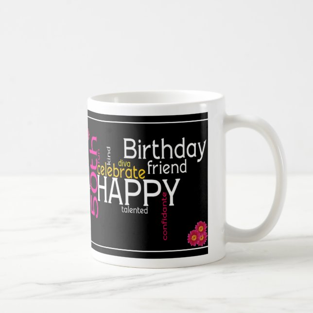 Café Taza feliz del cumpleaños de la diva 50.a (Derecha)