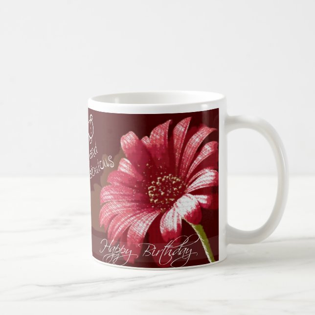 Café Taza feliz del cumpleaños de la diva 50.a (Derecha)