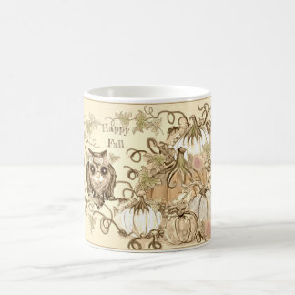 Café Taza feliz del ~ de la caída del ~