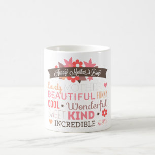 Café Taza feliz del día de madre