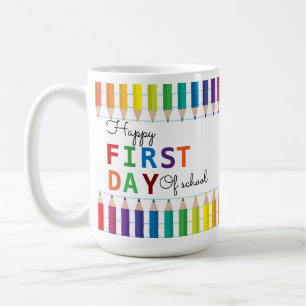 Café Taza Feliz Primer Día de Escuela – Diversión de Re