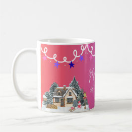 Café Taza festiva de Navidad