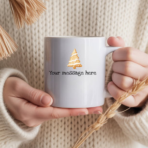 Café Taza festiva de vacaciones con texto personalizado