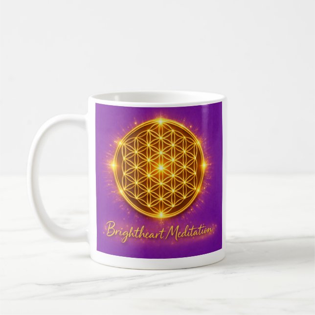 Café Taza Flor de la Vida (Izquierda)