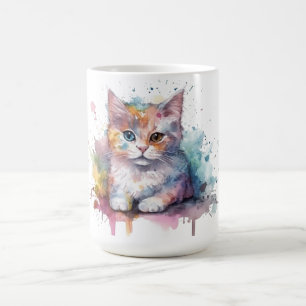 Café Taza Floral de Gato