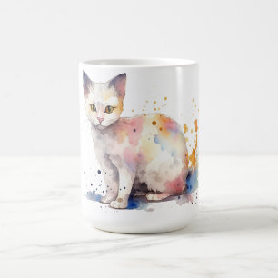 Café Taza Floral de Gato