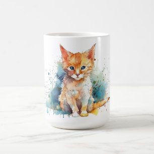 Café Taza Floral de Gato