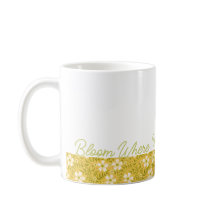 Taza Floral de Margarita 'Florece Donde Estás' | R