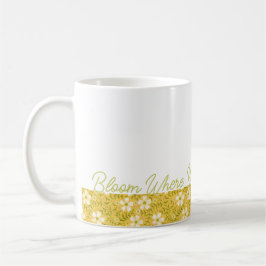 Café Taza Floral de Margarita 'Florece Donde Estás' | R
