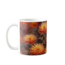 Taza floral de otoño